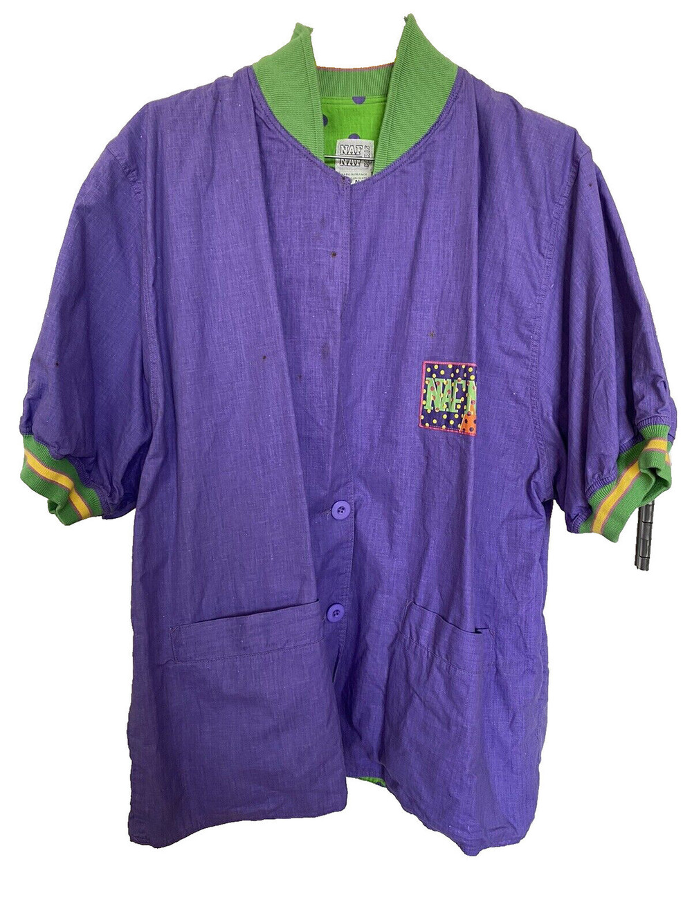 Naf Naf Paris Jacket Coat Shirt Rare Vintage 90s Y2K Hip Hop Retro France Large